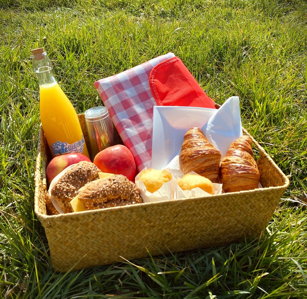 Picknick mand om heerlijk te picknicken onderweg